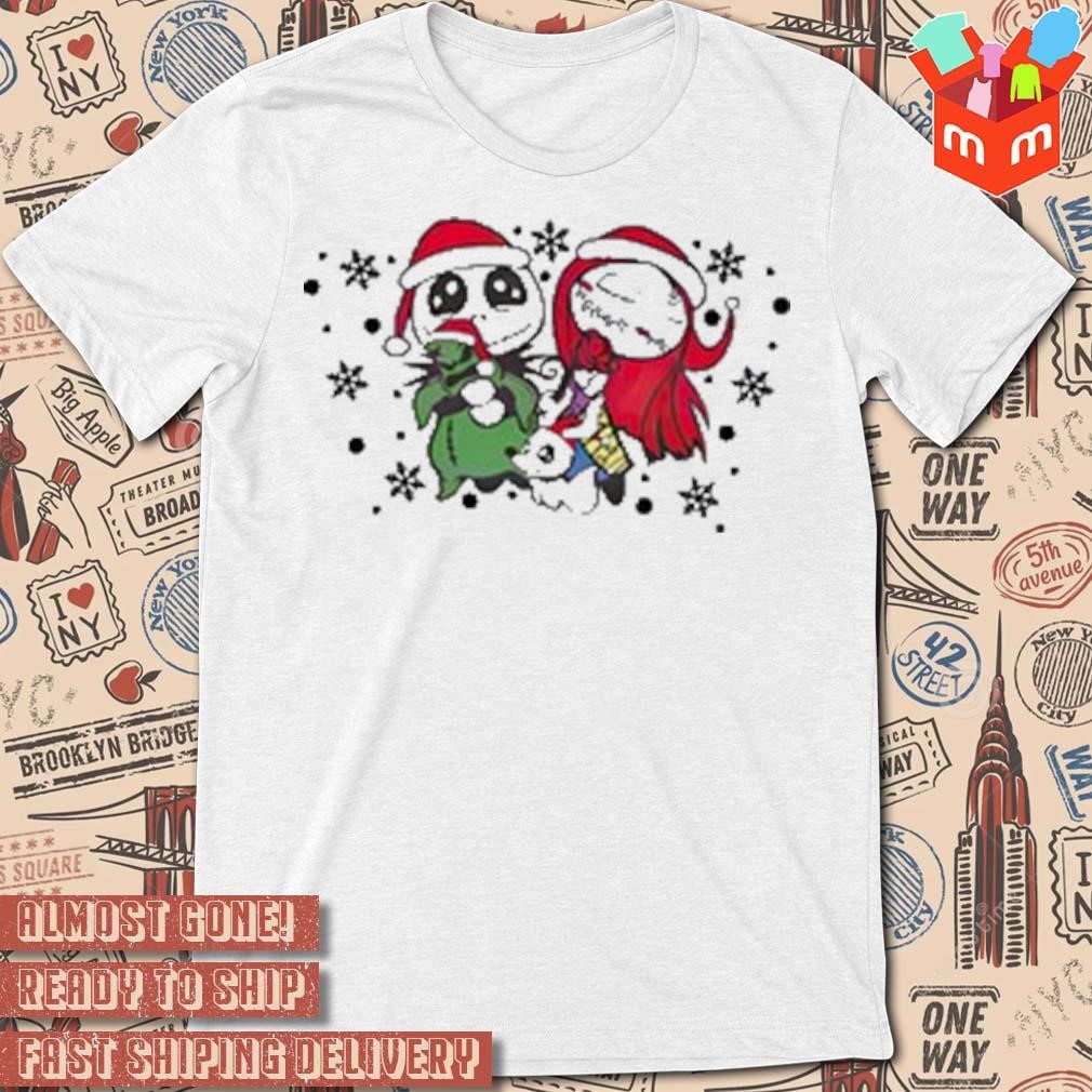Santa Sally and Jack Skellington Christmas artwork 2023 