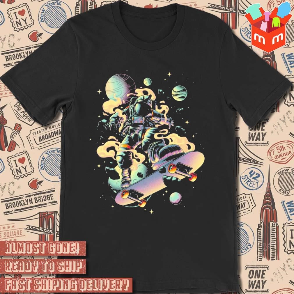 Skateboarding Astronaut Space Grind t-shirt