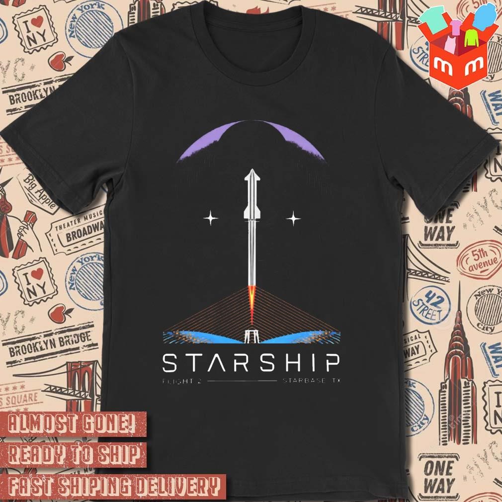 Spacex Starship Flight 2 t-shirt