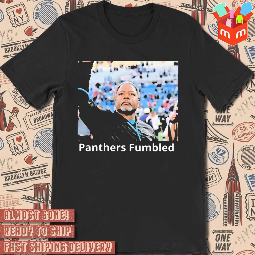 Steve Wilks Carolina Panthers fumbled photo shirt