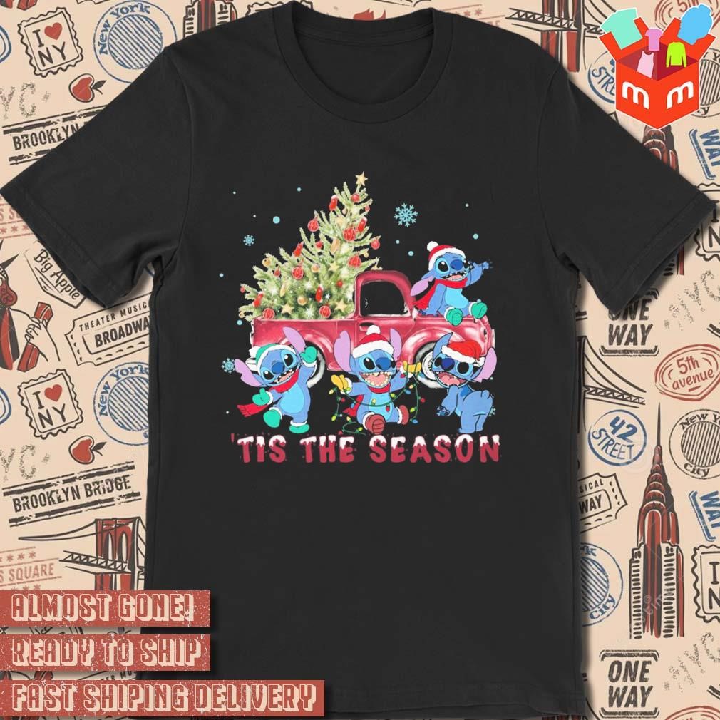 Stitch Santa 'tis the season Christmas 2023 T-shirt