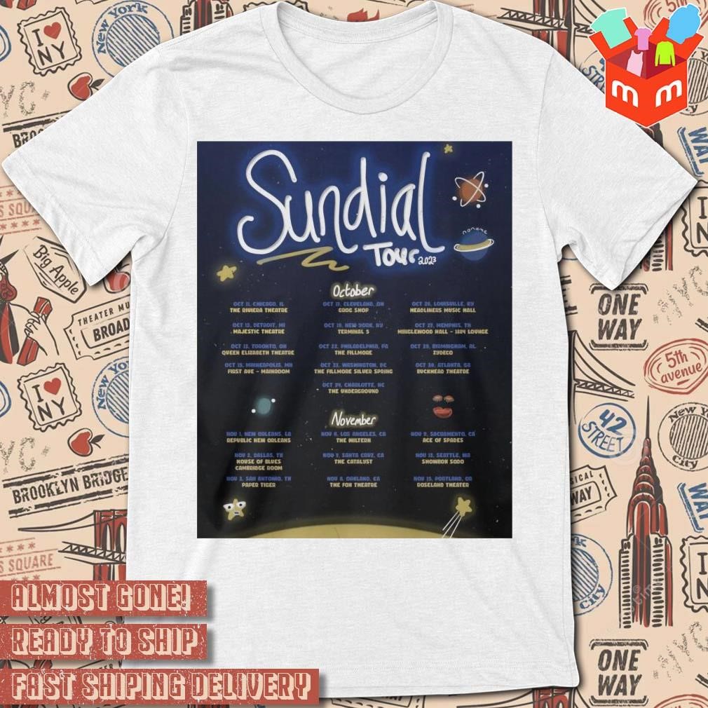 Sundial Tour 2023 oct and nov poster T-shirt