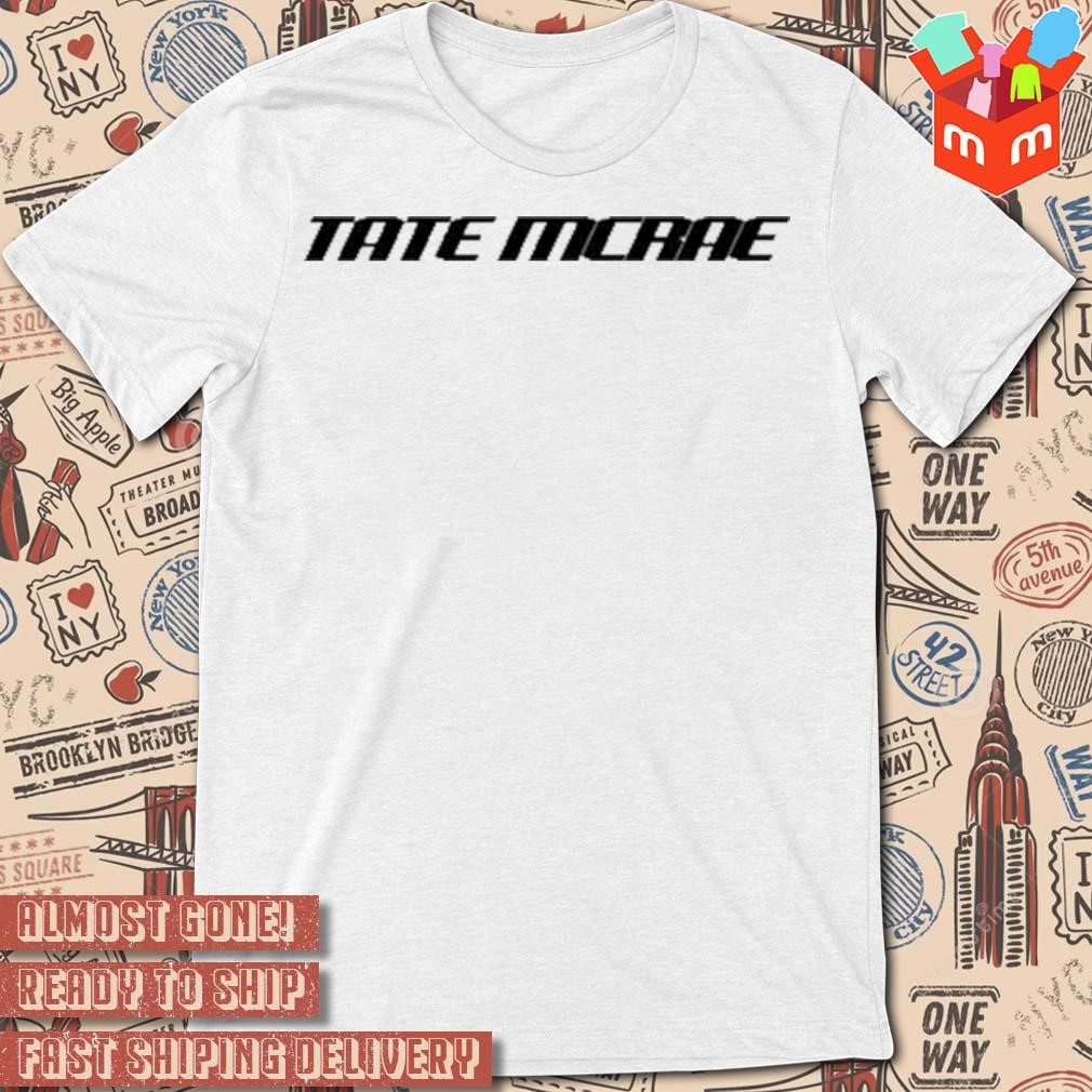 Tate Mcrae think later black and white t-shirt