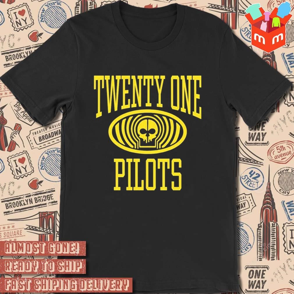 Twenty one pilots zone oval skull shirt