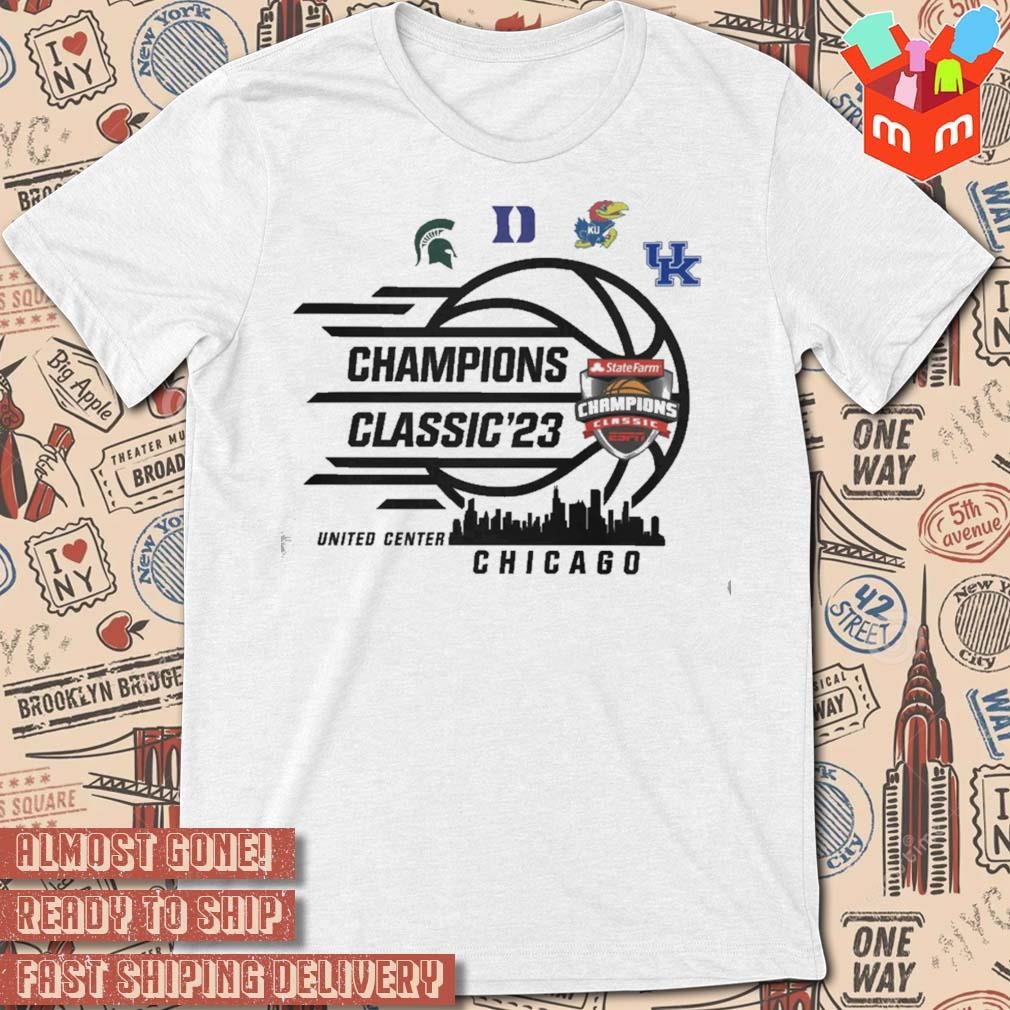 United Center Chicago 2023 Champions Classic Skyline T-shirt