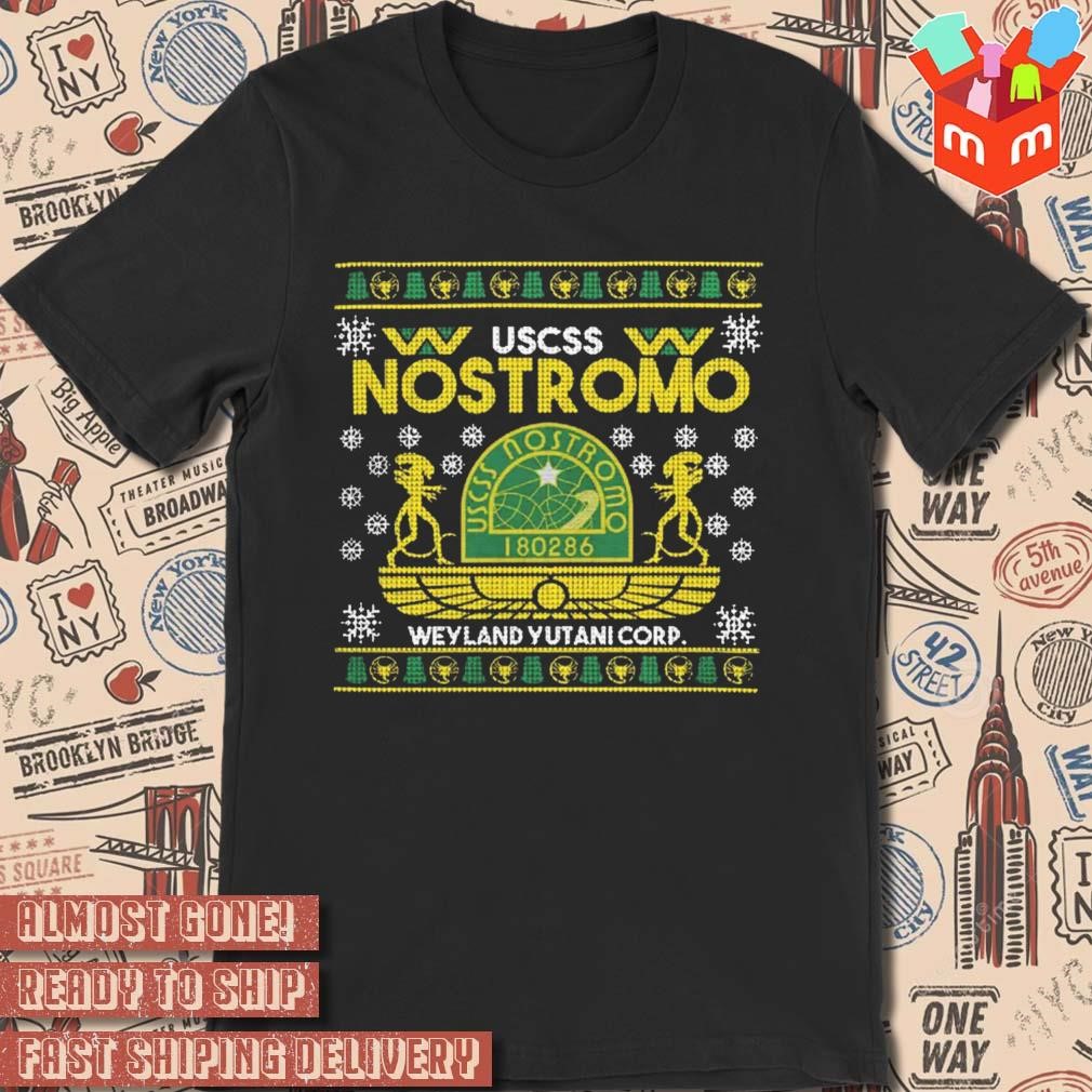 Uscss Nostromo 180286 Weyland Yutani Corp Ugly Sweater Xmas T-shirt