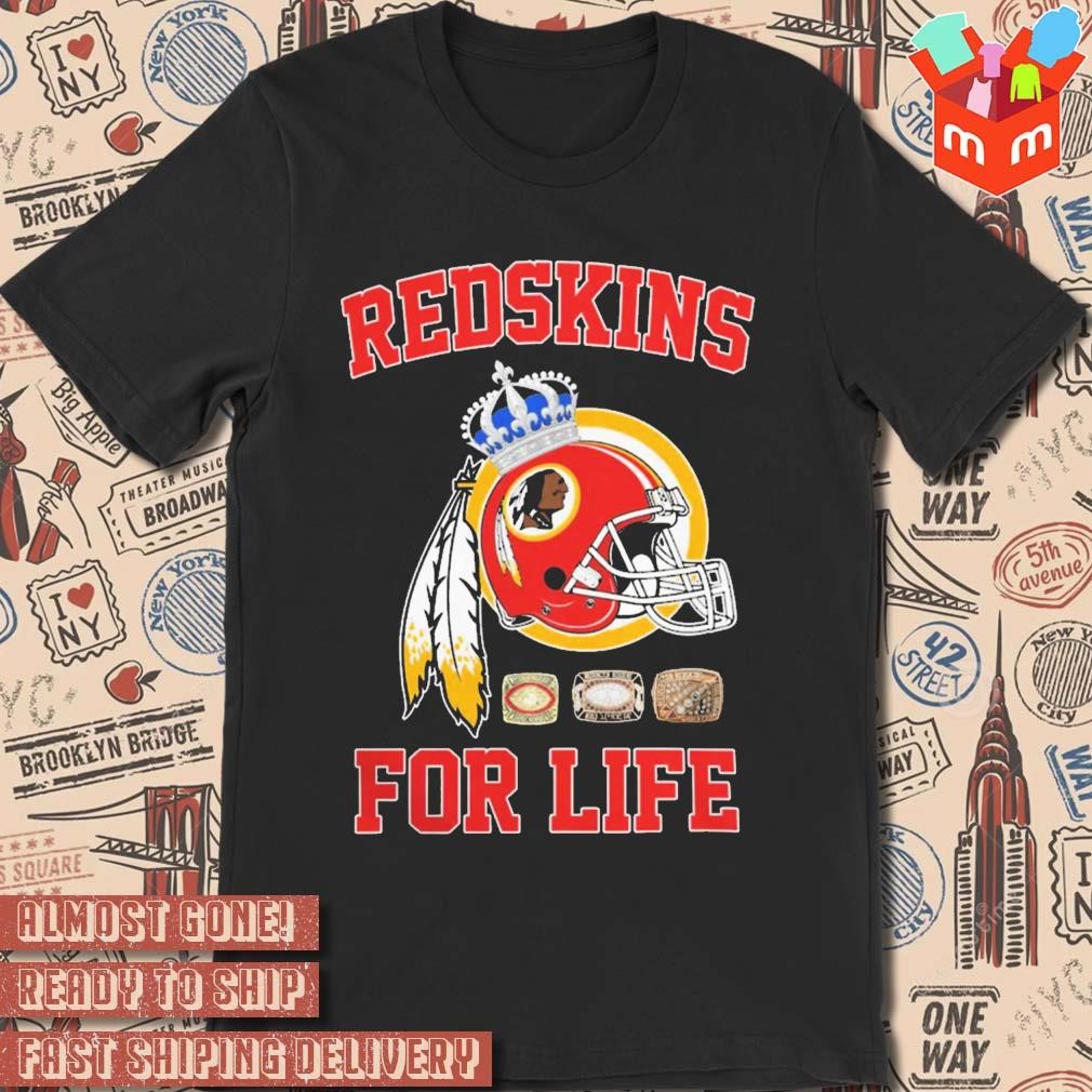 Washington Commanders Football Redskins For Life Helmet Logo t-shirt