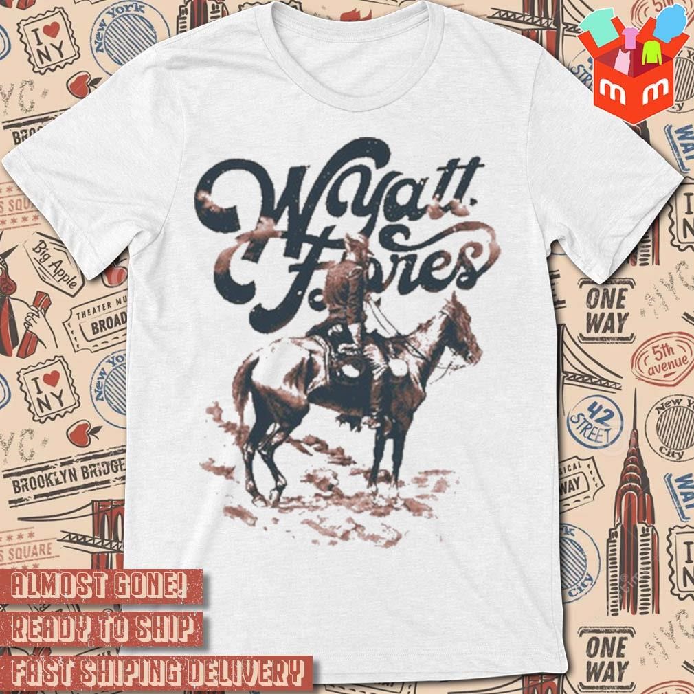 Wyatt Flores white skeleton horse vintage t-shirt